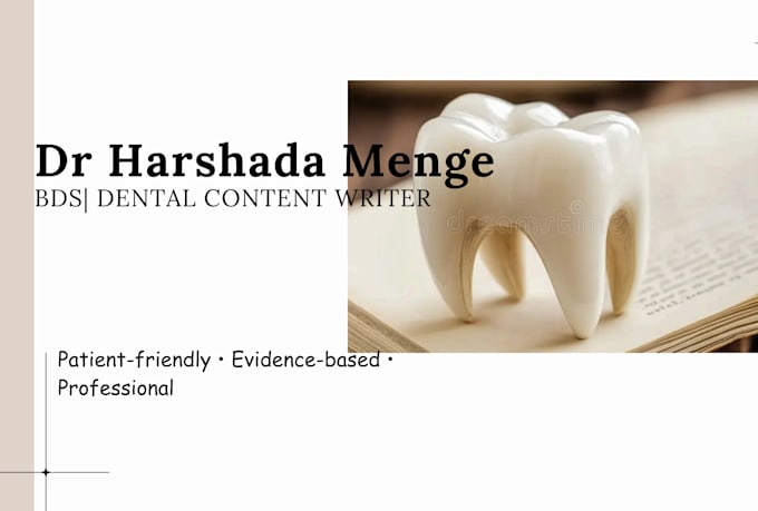 write dental and healthcare content
